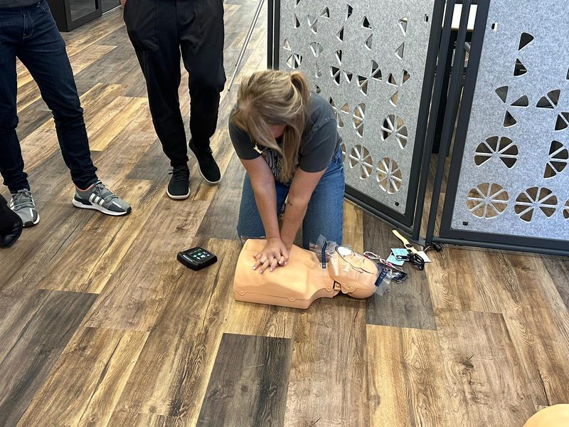 Emergency First Aid at Work training in Leicester